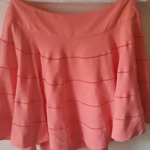 Frilly skirt  ~100%silk ~pink ~size 6